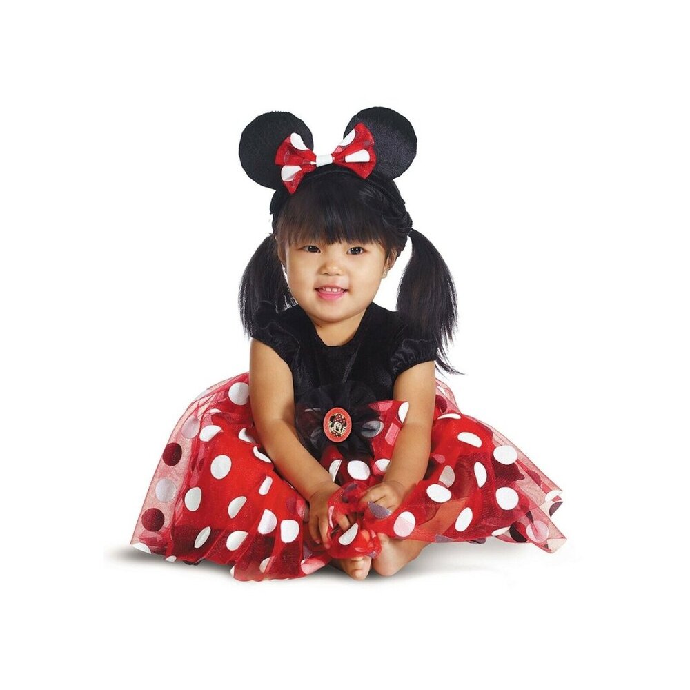 Disguise Infant 6 to 12 Months Disney Minnie Mouse 2 Piece Halloween Costume